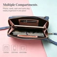 thumbnail image 5 of Touchscreen Phone Crossbody Bag for Women, Shoulder Wristlet Handbag with Clear Window for Travel, Shopping and Everyday Use, Gray, 5 of 8