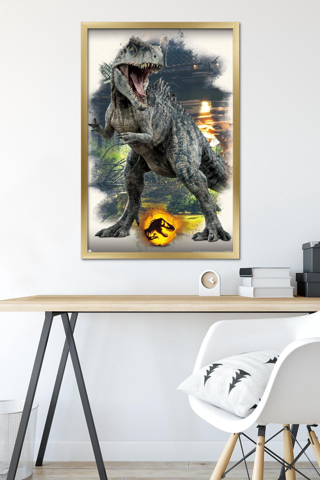 Jurassic World: Dominion - Giganotosaurus Focal Wall Poster, 22.375" x 34" Framed