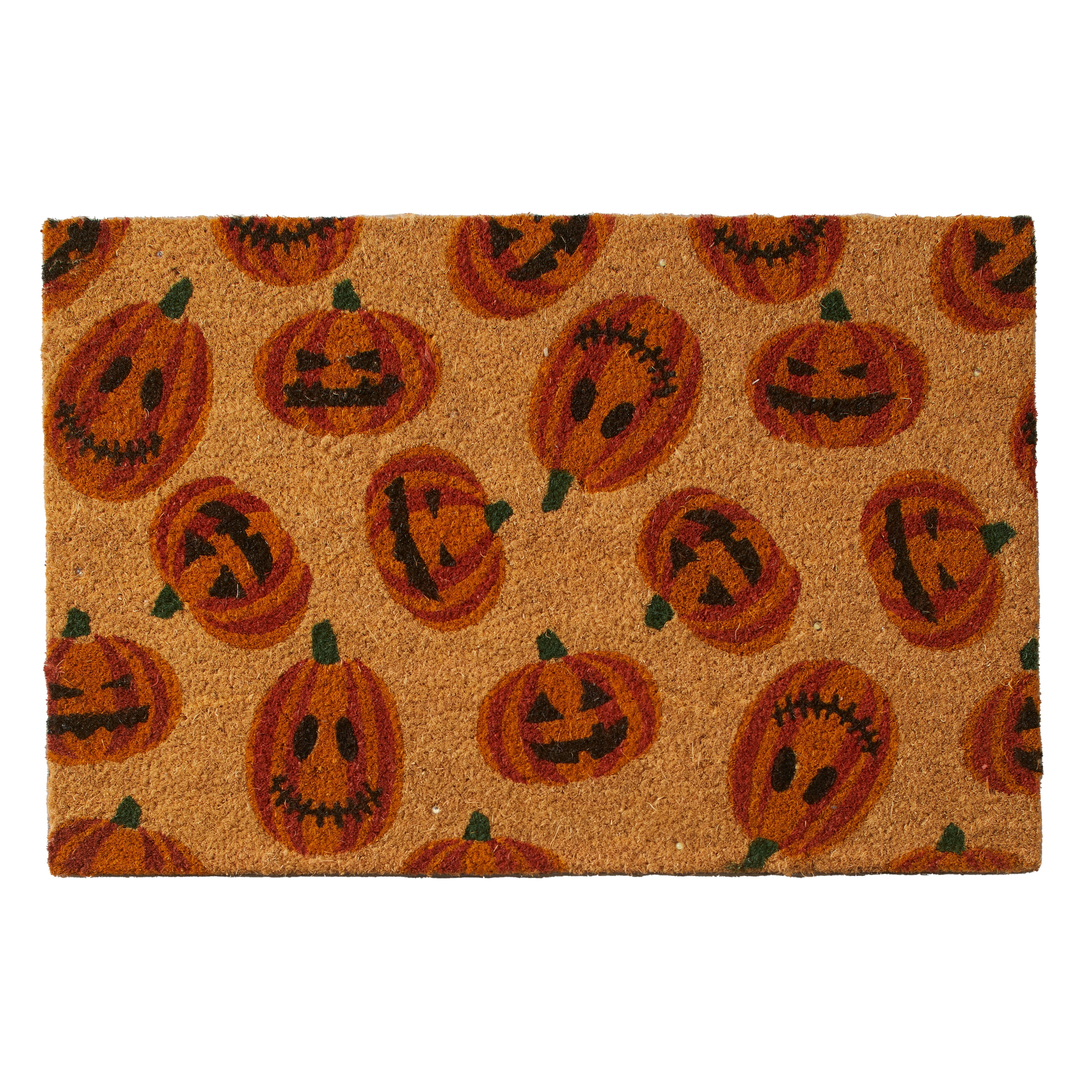 KILOCOCO Halloween Door Mat 27''x43'' Orange Outdoor Rug for