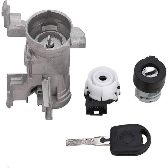 YIUIY Ignition Switch With Lock Cylinder Key For 2006-2011 VW Golf Jetta Rabbit Audi