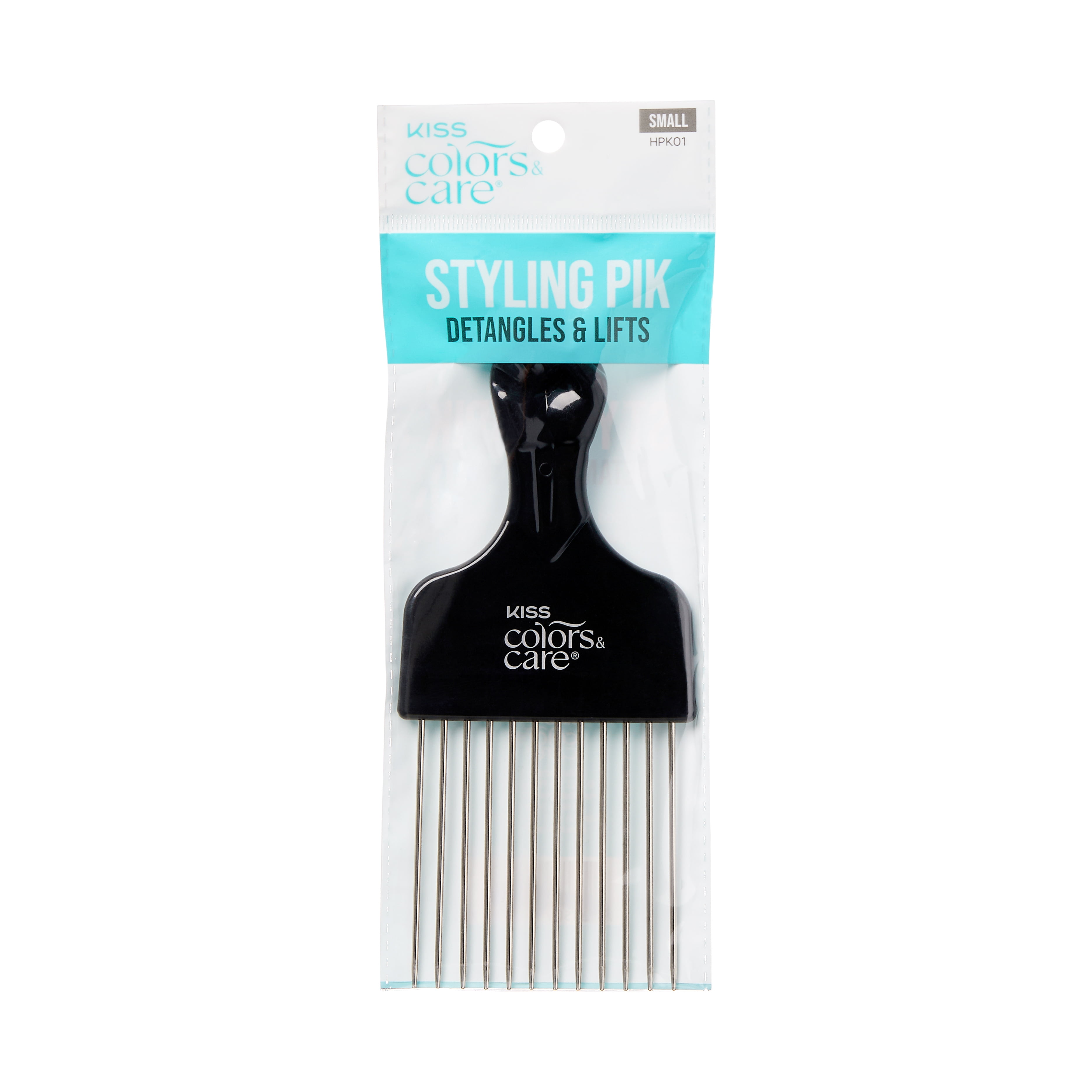 KISS Professional Afro Styling Pik, Small, Black, 1 Count