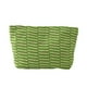 thumbnail image 2 of Bolso Cosmético Tejido de Lana con Bloque de Color a Rayas, Verde Rojo, Poliéster, Gran Capacidad 25x17x6cm, Estuche para Lápices Portátil Multifuncional, 2 of 8