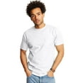 thumbnail image 1 of Hanes Adult Beefy-T Pocket T-Shirt 2-Pack, L, White, 1 of 3