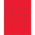 thumbnail image 1 of LL172RD 2 x 2 Po. Étiquettes Laser Rectangulaires Rouge Fluorescent - Lot de 2000, 1 of 1