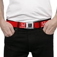 thumbnail image 3 of Honda Belt, Seatbelt Buckle Belt, Honda Logo Red White, 30 to 44 Inches, 3 of 9