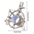 thumbnail image 3 of Support de Microphone pour Micro à Condensateur Support Anti-Vibration Argent 13.5x9cm, 3 of 4