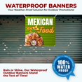 thumbnail image 5 of Mexican Food Large Banners and Signs for Outdoor by DreamController-Polyester Banner with 4 Holes for Easy Hang Indoor & Outdoor| 4x4 Feet HD Banner to Promote Food & Beverages | Made in USA, 5 of 6
