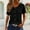 W-Black, variant on Womens Tshirts Short Sleeve Round Neck Tops Solid Color Basic Tee Clothing 2Xl Black