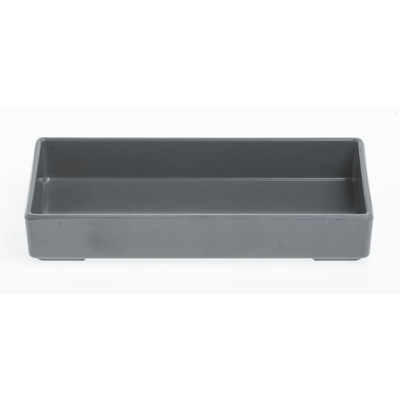 HUBERT® Grey Melamine Tray - 6 3/4" L x 3 1/4" W x 1 1/8" H