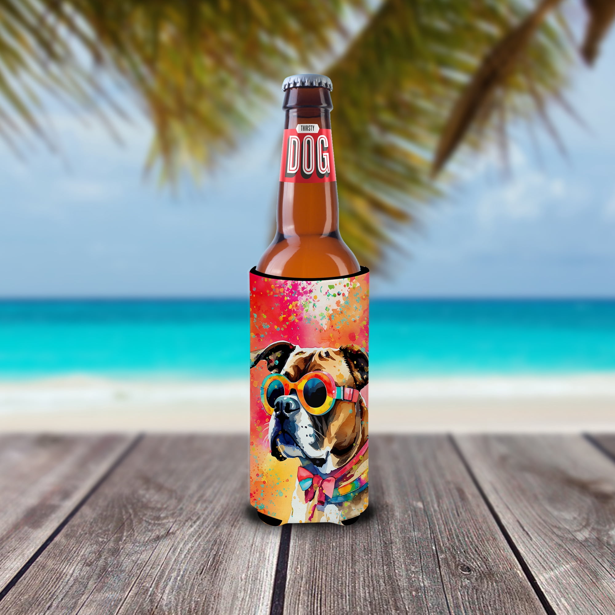 Boxer Hippie Dawg Hugger for Ultra Slim Cans 4 in x 6.5 in