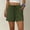 Army Green, variant on Only Moment Women's Casual Elastic Waist Lounge Shorts Polyester Lightweight Shorts for Women Casual Summer Shorts with Pockets Cargo Shorts Grey,S
