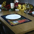 thumbnail image 3 of Homvare Table Placemats, Holiday Dinner, Parties, Woven Tapestry 13”X19” - Set of 4 - Plaid, 3 of 3