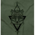 thumbnail image 2 of Wolf Pack Triangle Symbol Spirit Animal Unisex Plus Fleece Graphic Hoodie Brisco Brands 5X, 2 of 5