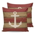 thumbnail image 7 of Outdoor Throw Pillow Cover Marine Nautical Anchor Silhouette Waterproof Cushion Covers 2 Pack Farm Retro Wooden Board Pillow Cases Home Decoration for Patio Garden Couch Sofa, 7 of 7