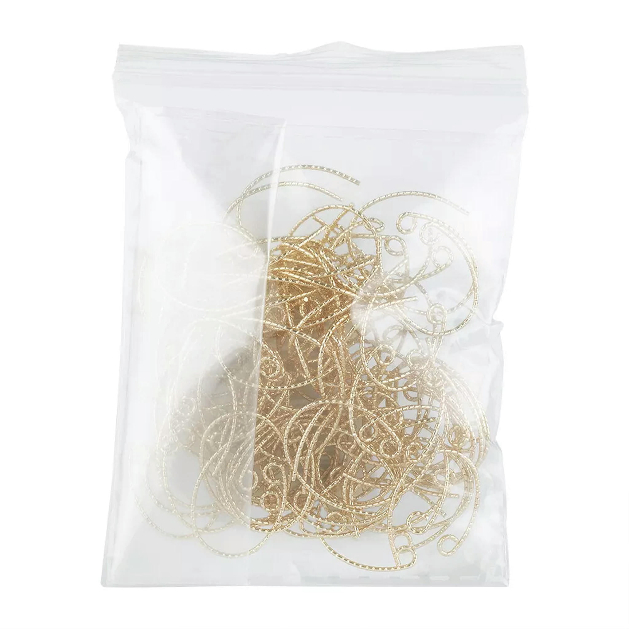 U8MO 100pcs Real 18K Gold Plated Brass Earring Hooks Dangle Earwire Loop 23x16.5mm