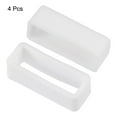 thumbnail image 3 of Uxcell Watch Band Strap Loops Silicone Watch Holder Keeper for 22mm Width Watch Band, White 4 Pack, 3 of 5