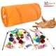 thumbnail image 1 of 30x Cat Tunnel Toys Set Pet Feather Toy Teaser Animales Ratones Ratón Tienda de para ejercicio Interior Hogar Suministros Salvador Varita teaser de gato, 1 of 10
