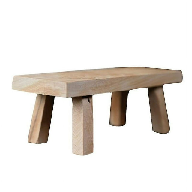 1 pieza de decoración de taburete de madera.