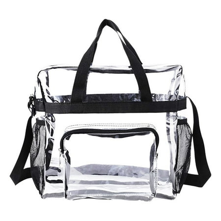 

Beach Bag 1pc Large Capacity Transparent Hand Travel Bag Portable Side Pocket Beach Bag