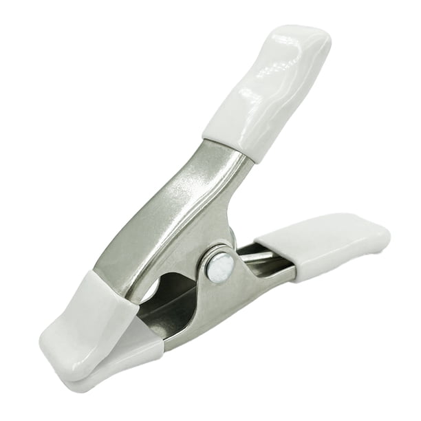 Speravity Abrazadera de resorte de Metal para manualidades, bricolaje, portátil, para fotografía, carpintería, invernadero, Clip, herramienta Herramientas y ferretería Blanco