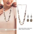 thumbnail image 4 of 3pcs / Set Earring Necklace Jewelry Set Glass Beads Pendant Necklace Earrings, 4 of 8
