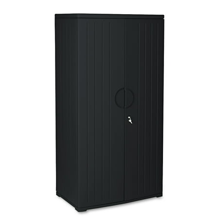 Iceberg Officeworks 72 Storage Cabinet Black Walmart Com