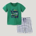 thumbnail image 2 of Rovga Toddler Boys Short Sleeve Printed T-Shirt Tops Shorts Child Kids 2PCS Set Child Outfits Clothes Leisure Outwear, 2 of 6