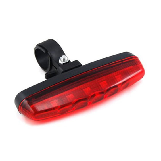 Gaoominy Cycling Bicycle Bike Red 5 LED Rear Tail Light 4 Modes Safety Lamp