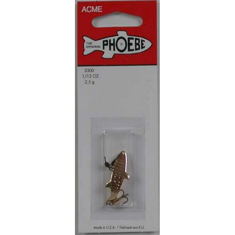 Acme Tackle Phoebe, Fishing Lure Spoon Gold 1/12 oz.
