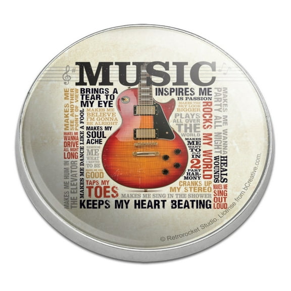 Music Inspires Guitar Golfing Premium Metal Golf Ball Marker
