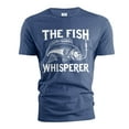 thumbnail image 3 of Men's Fishing T-shirt Funny Fishing whisperer Grandpa dad Husband Father's day outdoors tee (Large Black), 3 of 6