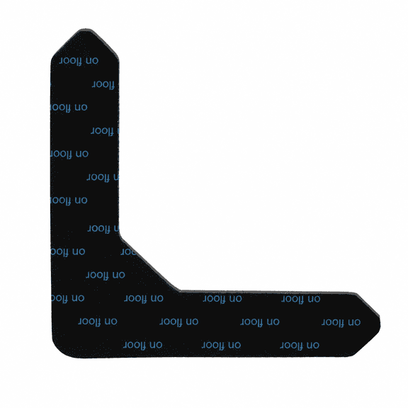12 Pieces Carpet Anti-Slip Stickers 3.1 X 3.1 in PET Reusable Washable Rug Grip Pads for Floor Mats Runners Rugs - U Shape
