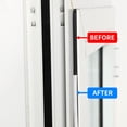 thumbnail image 4 of Weather Stripping Door Seal Strip Front Window Frame Foam Adhesive Rubber Soundproof, 2 Rolls Total Length 20M, White, 4 of 5