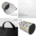 thumbnail image 4 of Daiia Flowers Butterfly Round Laundry Basket with Handles Thickened Waterproof Circular hamper,Dirty Clothes Storage Basket for Bedroom,Bathroom,College Dorm-Small, 4 of 8