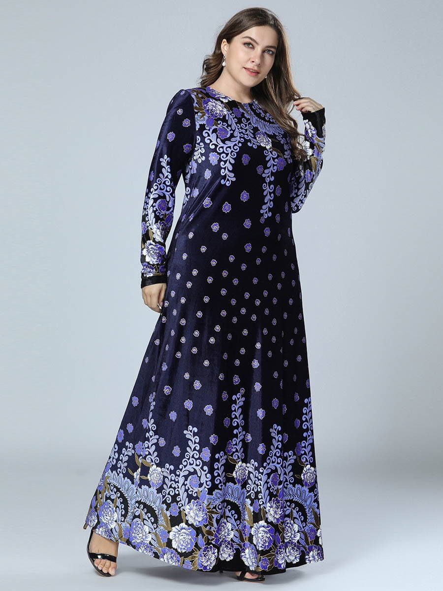 Dubai Abaya Muslim Women Maxi Dress Long Sleeve Kaftan Arabic Islamic Party  Gown | eBay