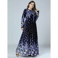 thumbnail image 2 of Dubai Velvet Elegant Dress Muslim Arabic Dress Pakistani Modest Maxi Dress Turkey Long Sleeve Maxi Dress Muslim Maxi Dress African Elegant Maxi Dress, 2 of 5