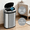 Silver, variant on XF XINFENG 13 Gallon Kitchen Trash Can with Lid Stainless Steel Automatic Garbage Can for Bathroom Bedroom Home Office,Red