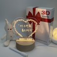 thumbnail image 1 of sale solid wood message board night light 3D Creative light acrylic table lamp atmosphere lamp, 1 of 7