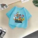thumbnail image 3 of Camiseta de algodón de manga corta de verano de Mickey Minnie de Disney para niños, camisetas casuales de moda para niños y niñas, camisetas lindas de dibujos animados, ropa para niños, 3 of 5