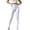 White 01, variant on Karymi Jeans for Women High Waist Stretch Skinny Pants, Button Closure Solid Casual Slim Fit Long Trousers