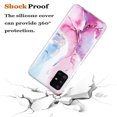 thumbnail image 2 of Allytech Compatible with Samsung Galaxy A51 4G Case, Marble Design Series Case for Women Boys Girls Soft Slim TPU Shockproof Cover for Samsung Galaxy A51 (Non 5G Version), Pink Blue Marble, 2 of 5