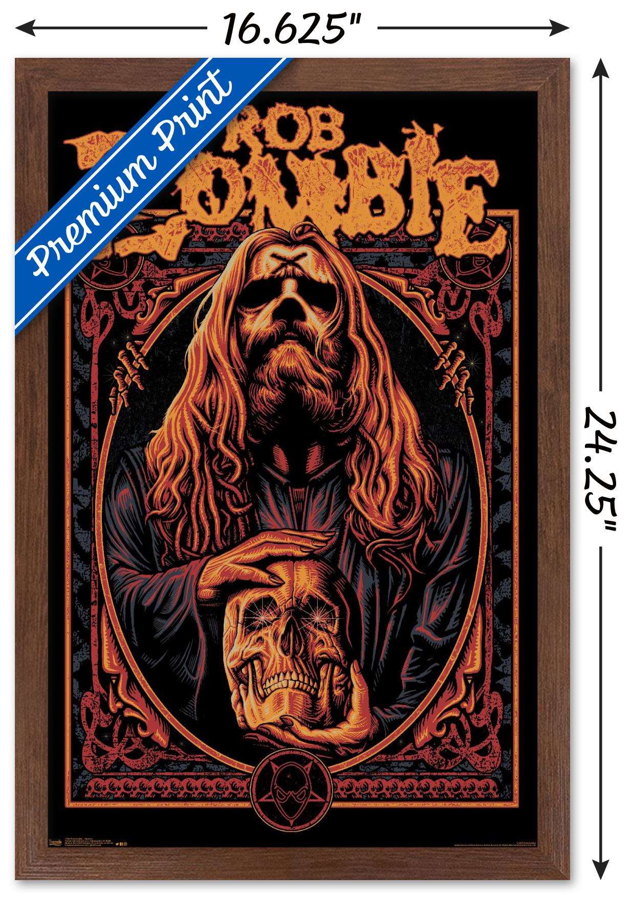 Rob Zombie - Warlock Wall Poster, 14.725" x 22.375", Framed