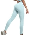 thumbnail image 2 of Maoxin Leggings Ladies High Waisted And Hip Lifting Sports Leggings Yoga Pants Workout Leggings for Women Blue M, 2 of 4