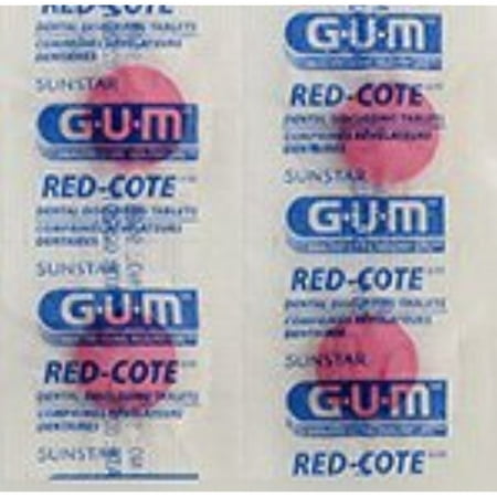 Butler G-U-M Red-cote Dental Disclosing Tablets - Package of 248 (Best Plaque Disclosing Tablets)