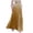Gold, variant on yillto Women's Pleated Midi Skirts High Waist Elastic A Line Long Skirt for Fall Winter