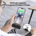 thumbnail image 3 of Kuulaa 5000mAh Mini Power Bank | Built-in Type-C Plug | 20W Fast Charge | LCD Display | Compatible for iPhone 15/16/17, Samsung S23/S24, 3 of 9