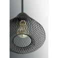 thumbnail image 4 of Progress Lighting Mesh 1-Light Mini Pendant, Antique Bronze, Open Cage Frame, Ideal for Clusters or Groups, Canopy Included, 4 of 8