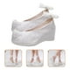 thumbnail image 2 of KAKOWELY par de zapatos de baile para mujer, zapatos de novia bordados para boda, 2 of 5