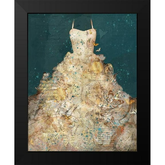 Wiley, Marta 12x14 Black Modern Framed Museum Art Print Titled - Butterfly Dress I