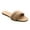 NUDE, variant on COM STAR Women’s Slide Sandals Casual Flat Slip-On Summer Shoes, Braided Design for Beach & Everyday Wear